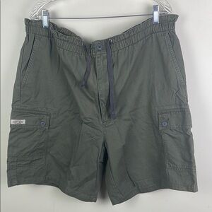 Vintage Eddie Bauer Green Cargo Shorts Outdoor Essential